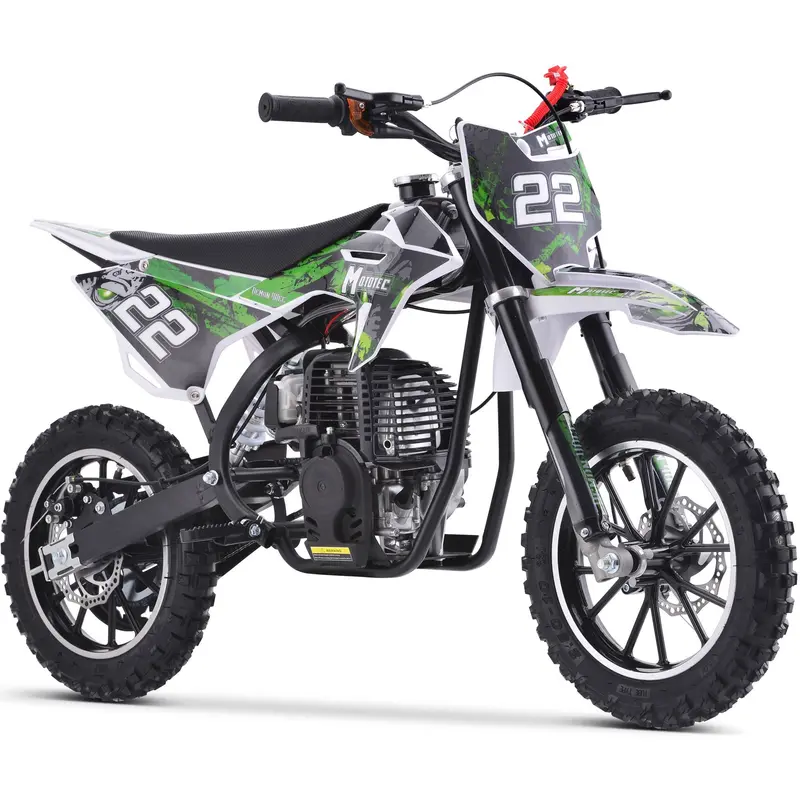 Green - Mototec Demon 40Cc 4-Stroke Kids Gas Dirt Bike 1