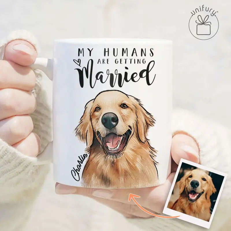 My Humans Are Getting Married Edge-To-Edge Mug For Dog Cat Lovers 1