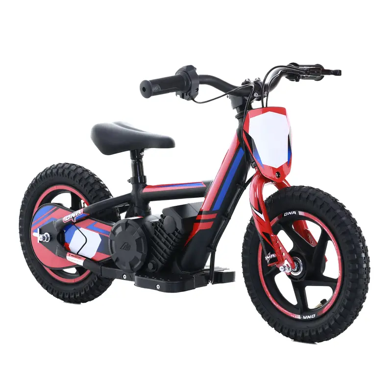 Red - 24V Electric Dirt Bike For Kids, 12" Wheel Electric Balance Bike For Ages 3-6 1