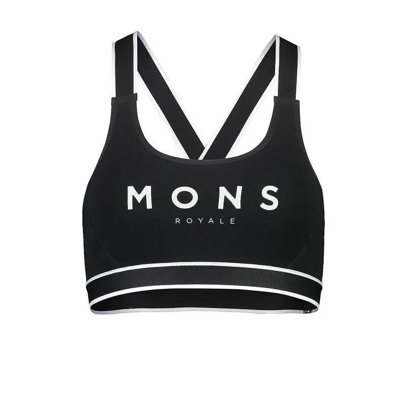 Sports Bra Mons Royale Stella Merino X-Back - Black 1