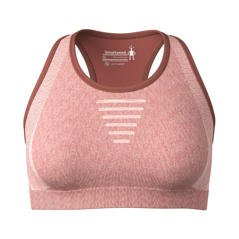 Sports Bra Smartwool Intraknit Racerback - Pecan Brown Heather 1
