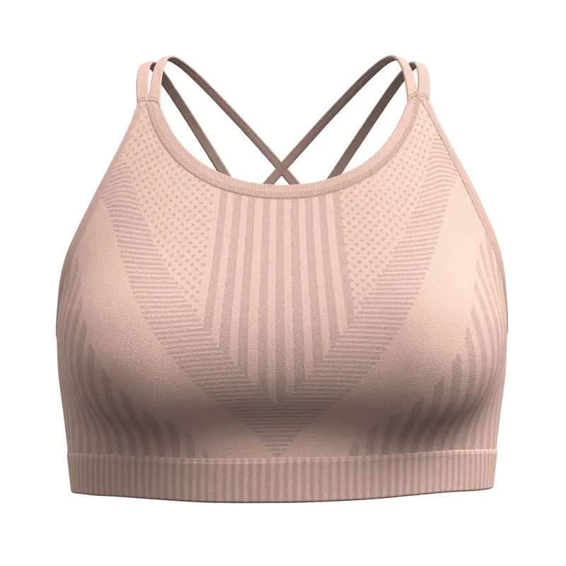Sports Bra Smartwool Intraknit Strappy - Pink Sugar Heather 1