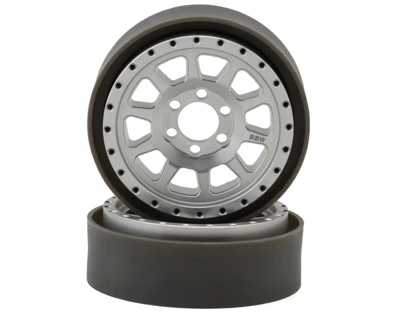 Vanquish Products Battle Born Wheels Sierra 2.2 Beadlock Crawler Wheels (Clear) (2) 1