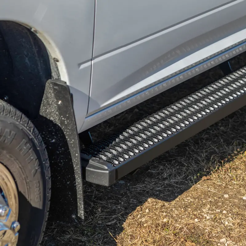 Luverne Grip Step Running Boards – 7" Wide, Wheel-To-Wheel Mounting, Model #415098-401732 1